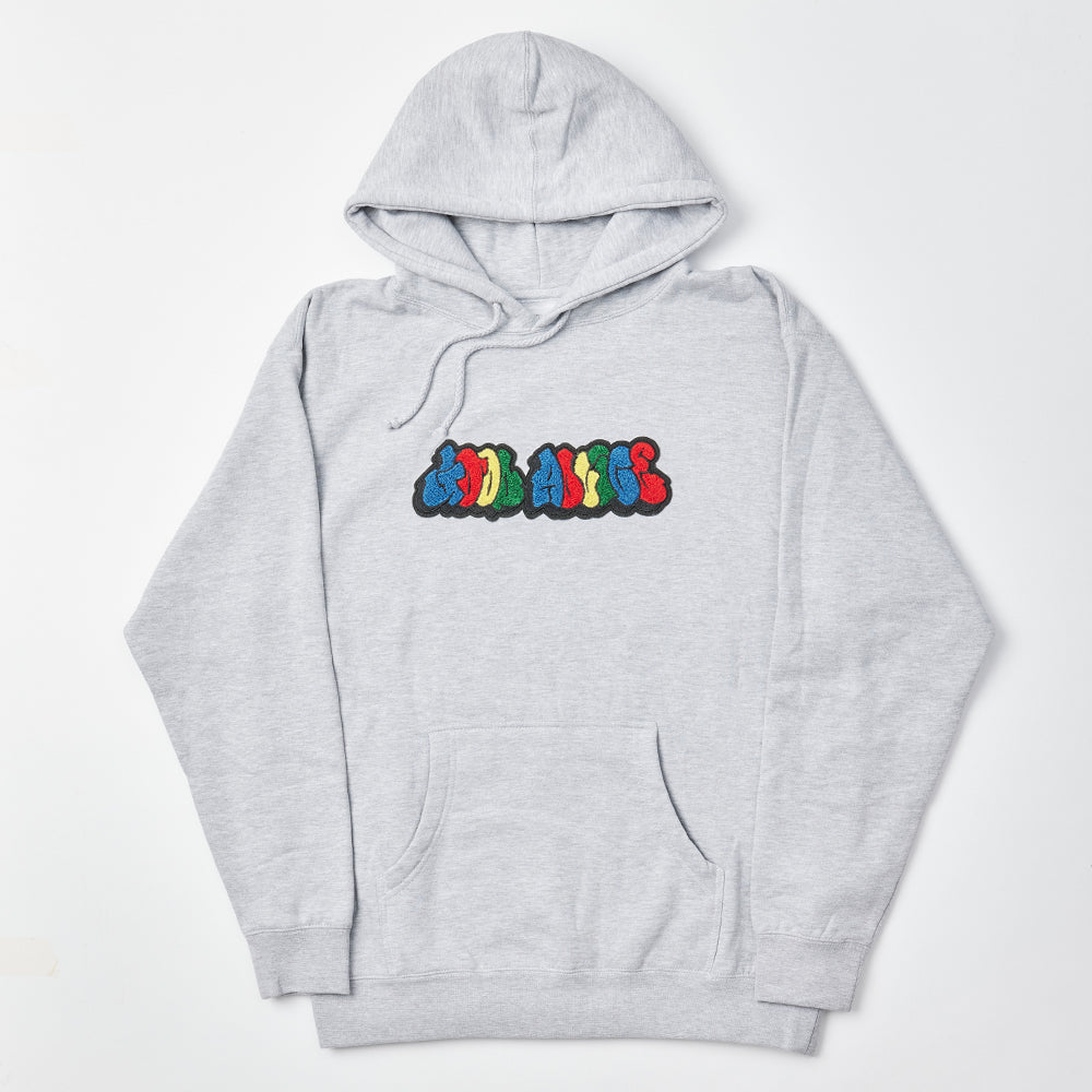 Good Advice 90s Logo Hoodie - Heather Grey