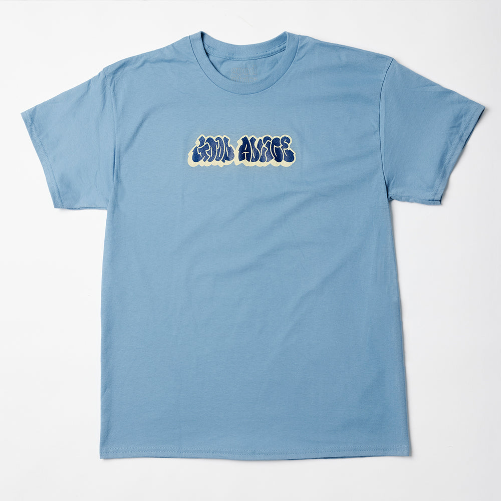 Good Advice 90s Logo T-Shirt - Slate Blue